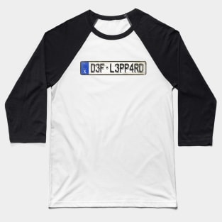 D3F - L3PP4RD Car license plates Baseball T-Shirt